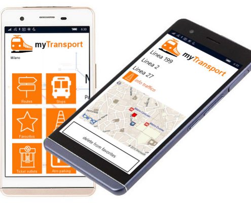 myTransport info mobility - schermate di esempio