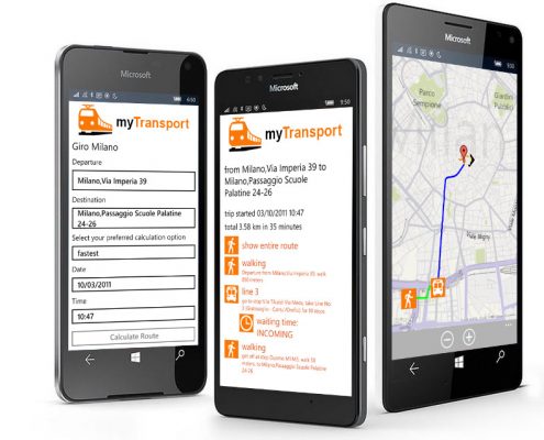 myTransport info mobility - schermate di esempio 2